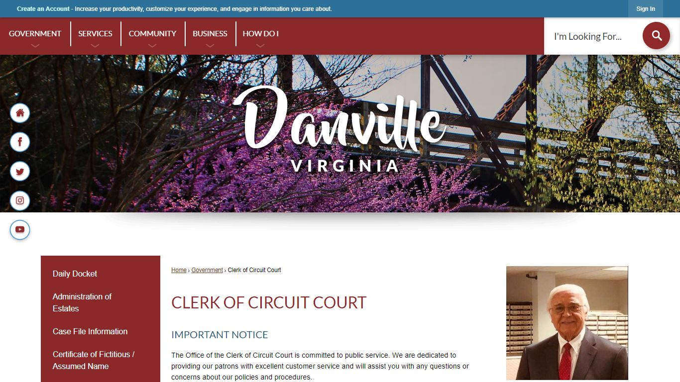 Clerk of Circuit Court | Danville, VA - Official Website